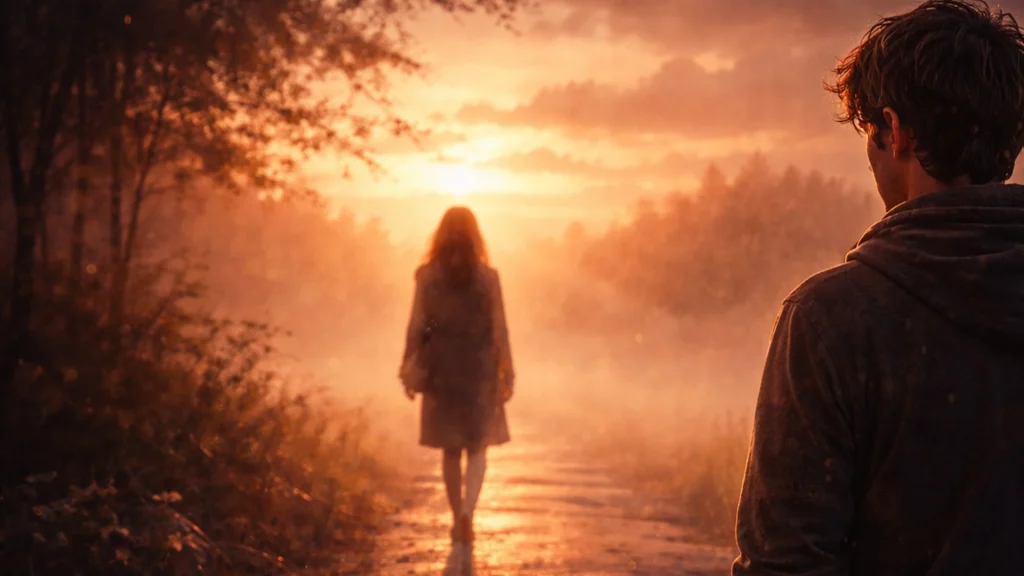 hombre observando a alguien marcharse simbolizando miedo al abandono